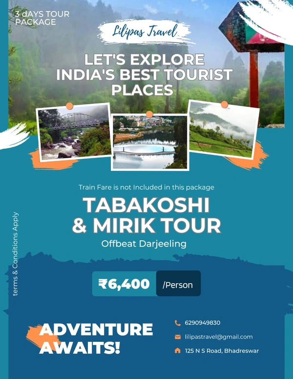 Tabakoshi + Mirik Tour Pack – 3 DAYS