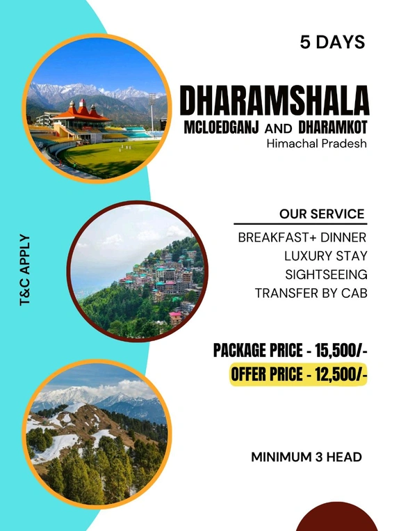 DHARAMSHALA – 5 DAYS
