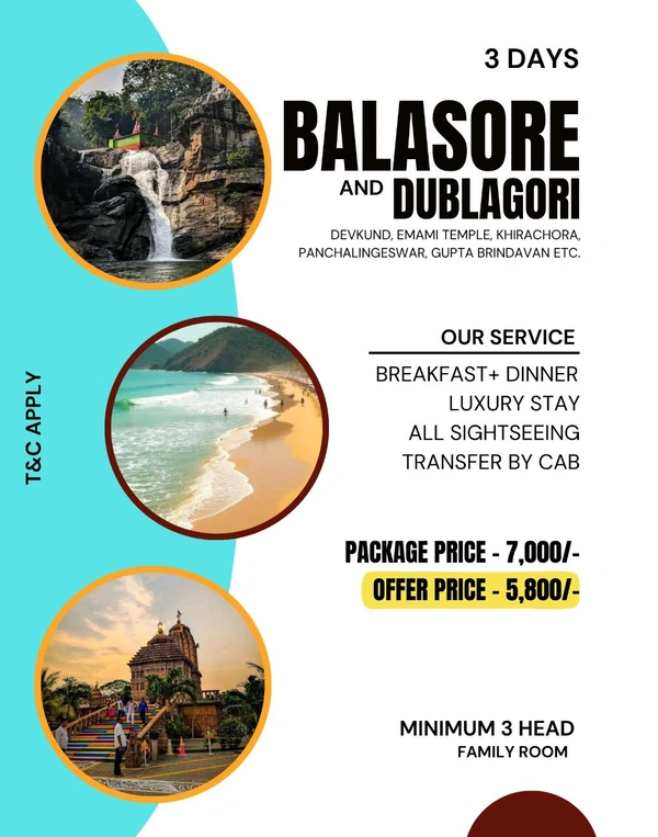 BALASORE AND DUBLAGORI – 3 DAYS