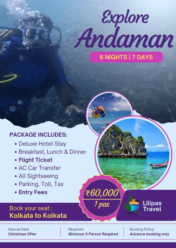 ANDAMAN (Christmas Day Offer) – 6N/7D