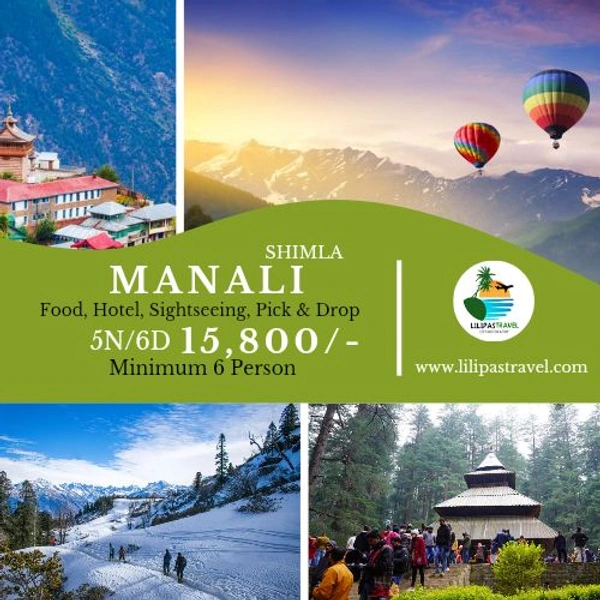 SHIMLA, MANALI & KASOL – 5N/6D