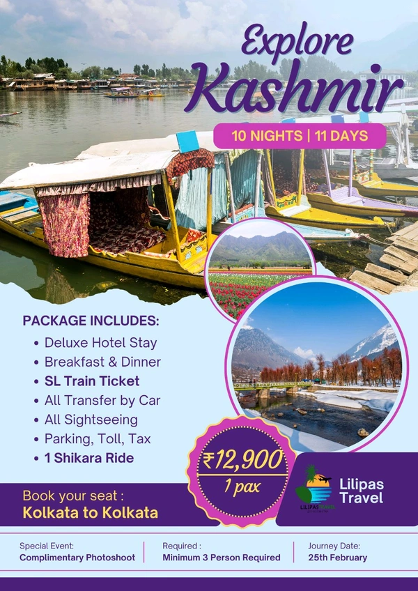KASHMIR (25th FEB) – 10N/11D